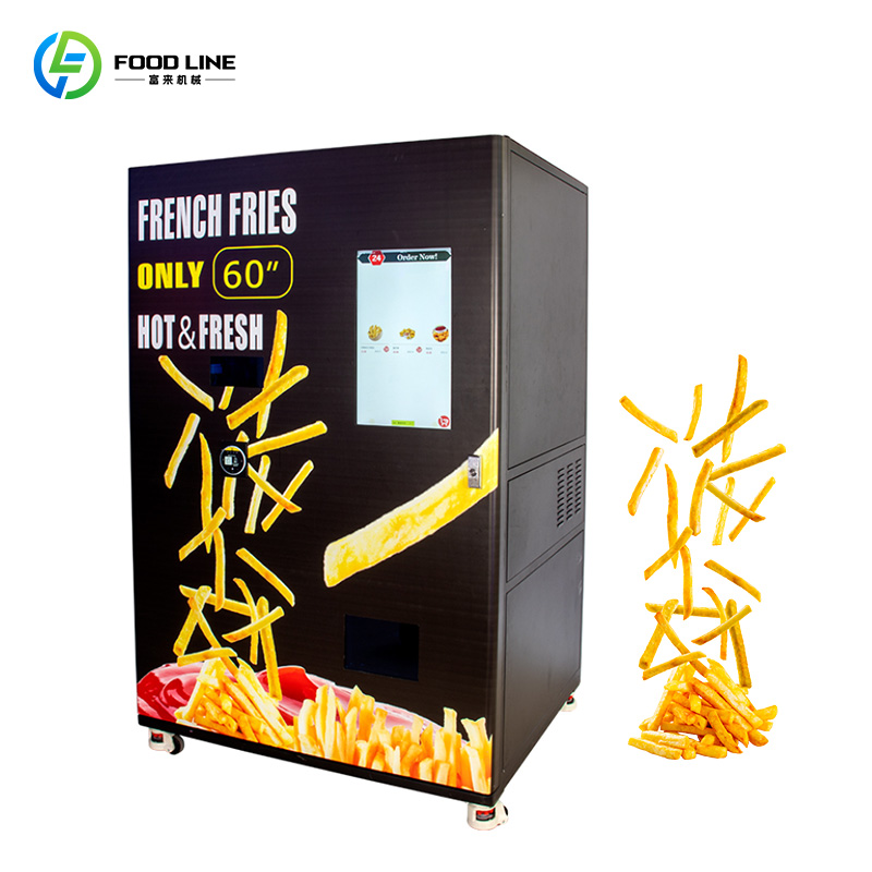 Vending Machine Qr Code - Otomatik akıllı burger otomatı QR kodlu