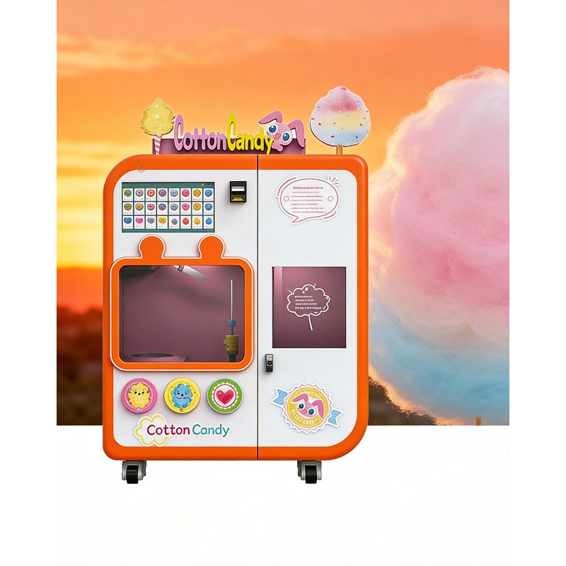 Candy Vending Machine - Tam Otomatik Pamuk Şeker Otomatı, Değişim
