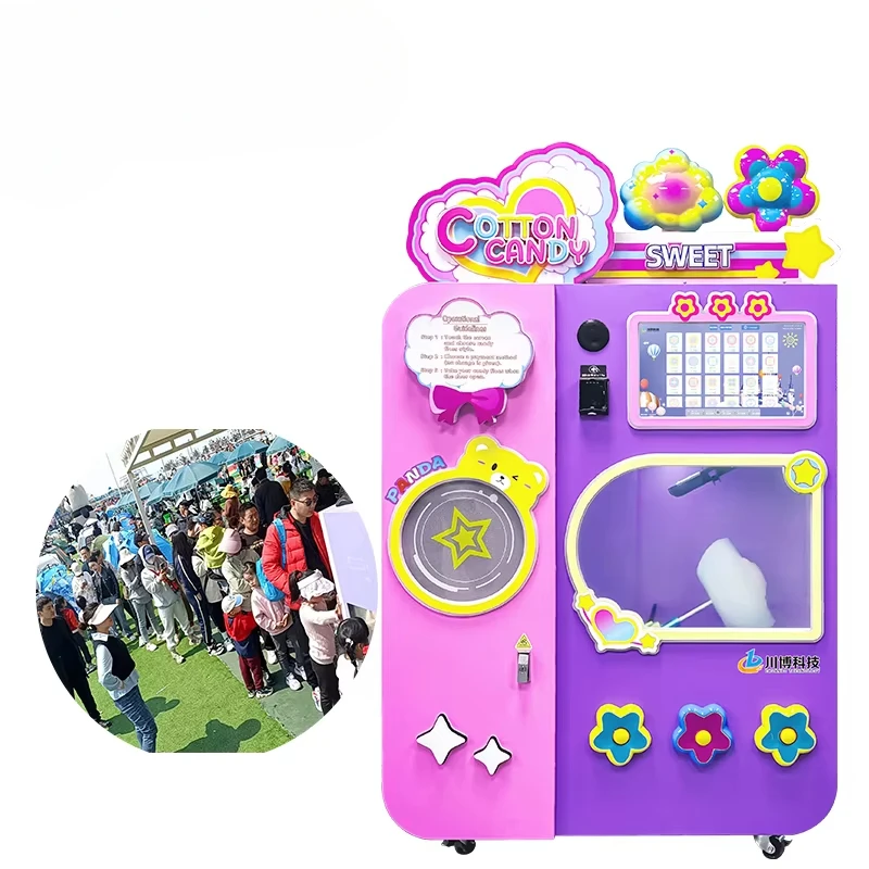 Candy Vending Machine - Özelleştirilmiş Pamuk Şeker Otomatı Son Model