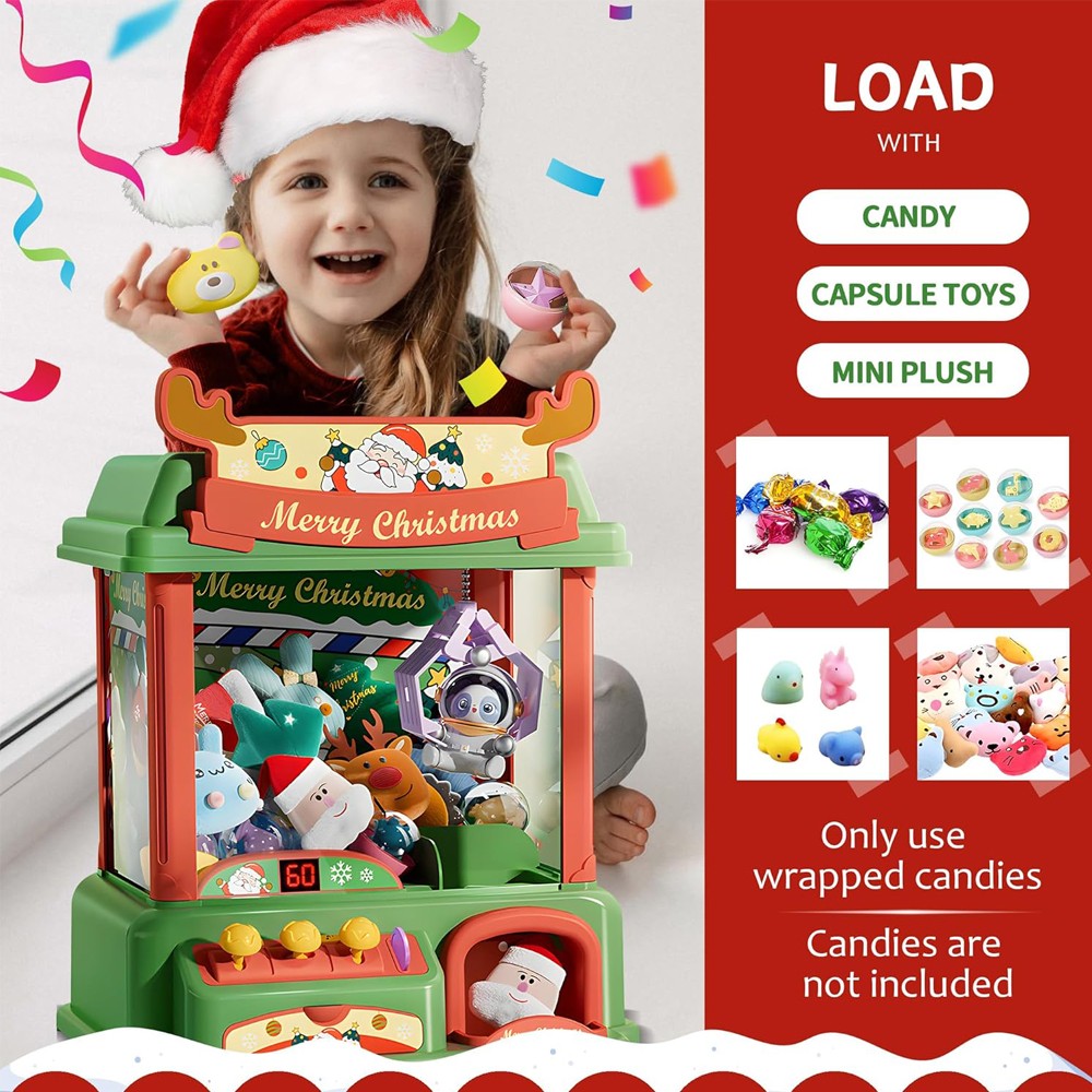 Noel pençe makinesi çocuklar i - Vending Arcade Games incelemesi ve fiyatı