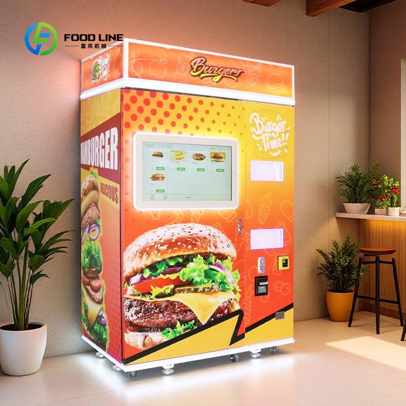 Otomatik akıllı burger otomatı - Vending Machine Qr Code incelemesi ve fiyatı