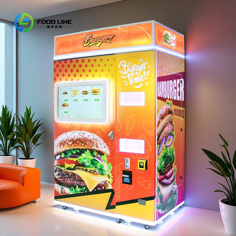 Otomatik akıllı burger otomatı - Vending Machine Qr Code incelemesi ve fiyatı