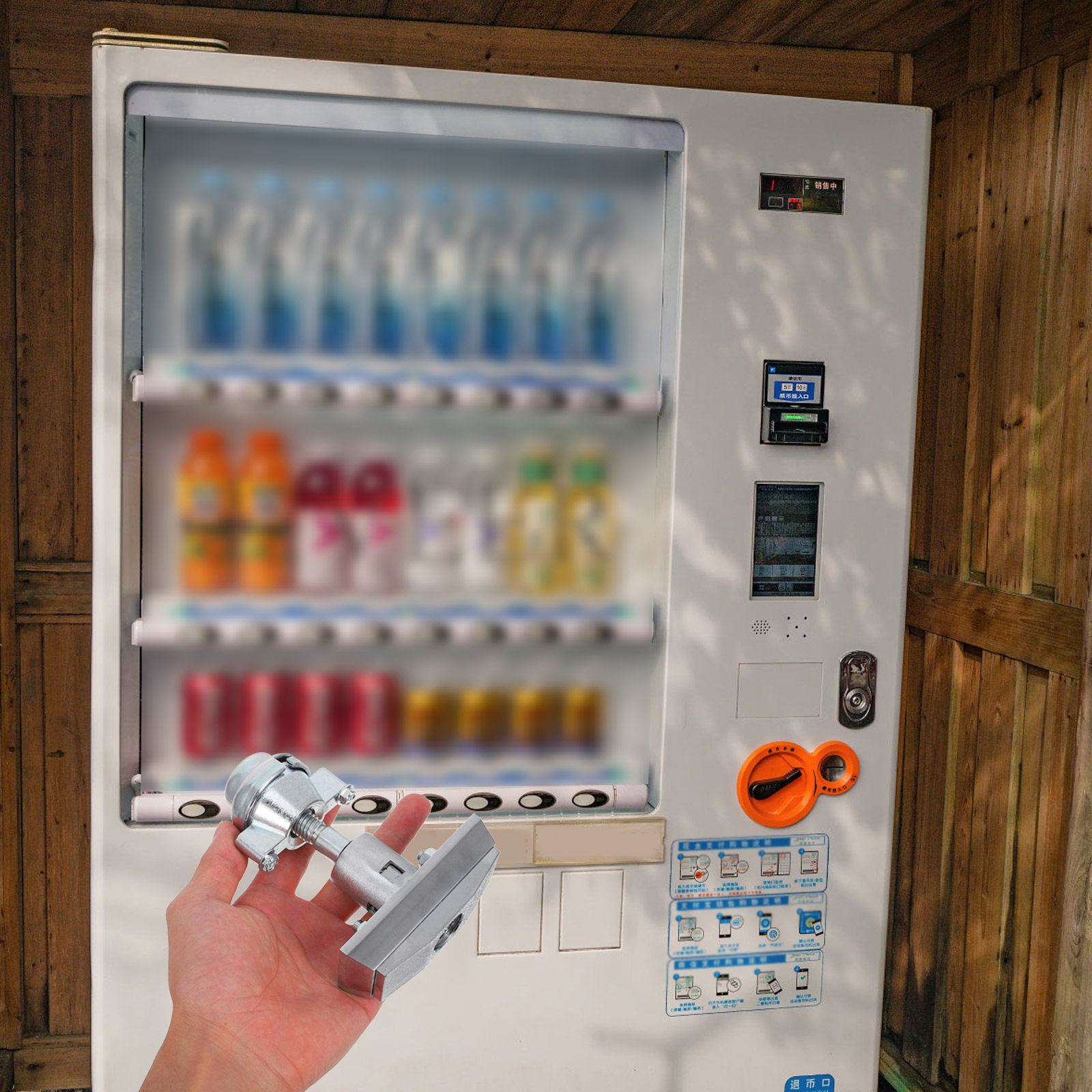 1 takım evrensel otomat kilidi - Candy Vending Machine incelemesi ve fiyatı